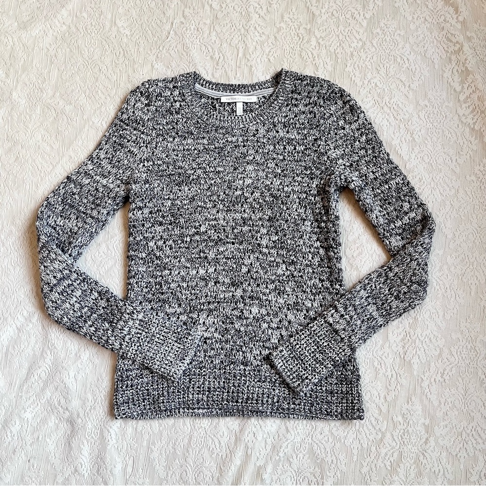 Victoria’s Secret marled gray metallic sweater